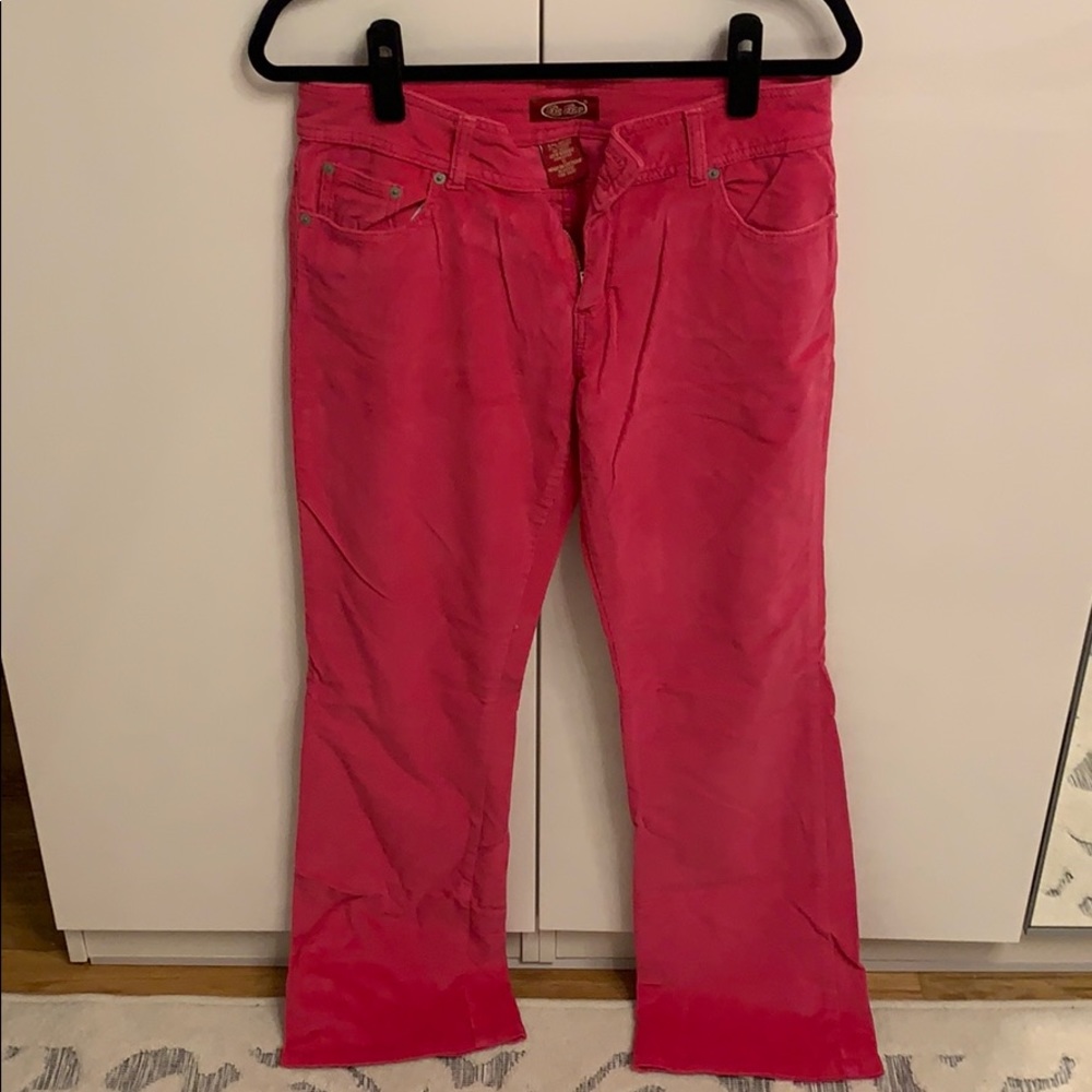 Pink corduroy pants